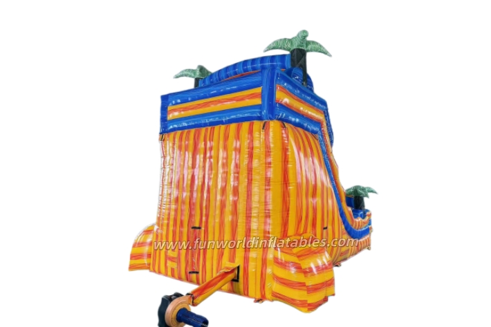 Colorful Theme Outdoor Inflatable Water Slides fws438