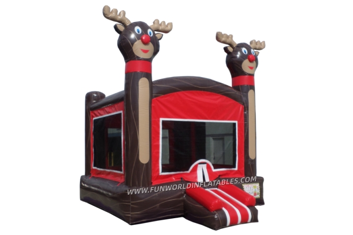 Reindeer Christmas Bounce House FWC420